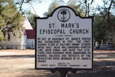 St. Mark's Episcopal Church Marker image. Click for full size.