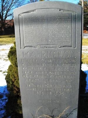 Roger Ludlow Marker image. Click for full size.