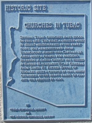 Churches in Tubac Marker image. Click for full size.