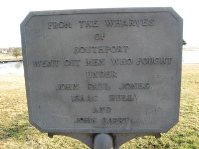 Southport Wharves Marker. Click for full size. Southport Wharves Marker image. Click for full size.