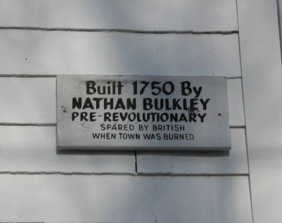 Nathan Bulkley House Marker. Click for full size. Nathan Bulkley House Marker image. Click for full size.