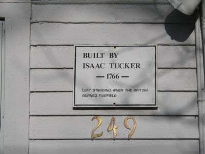 Isaac Tucker House Marker. Click for full size. Isaac Tucker House Marker image. Click for full size.