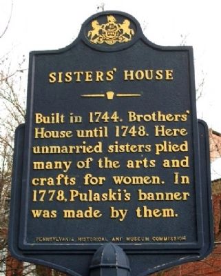 Sisters' House Marker image. Click for full size.