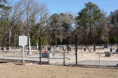 Hickory Grove Baptist Church and Cemetery Marker. Click for full size. Hickory Grove Baptist Church and Cemetery Marker image. Click for full size.