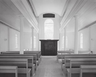 Black Mingo Baptist Church - Interior image. Click for full size.
