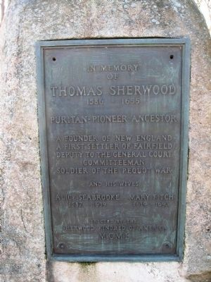 Thomas Sherwood Memorial Marker image. Click for full size.