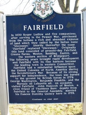 Fairfield Marker. Click for full size. Fairfield Marker image. Click for full size.