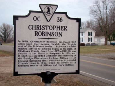 Christopher Robinson Marker image. Click for full size.