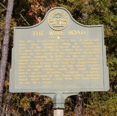The Wire Road Marker. Click for full size. The Wire Road Marker image. Click for full size.