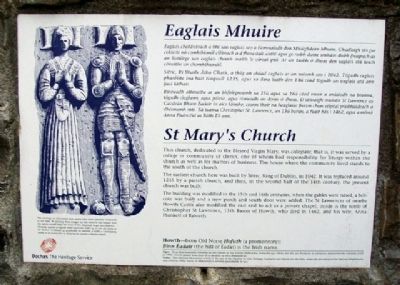 St Mary's Church / Eaglais Mhuire Marker image. Click for full size.