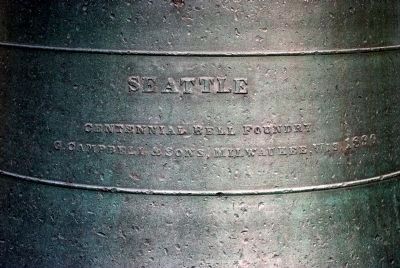 1890 Seattle Fire Department Bell image. Click for full size.