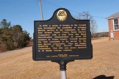 Taylor County Rural Electric Cooperative Marker image. Click for full size.