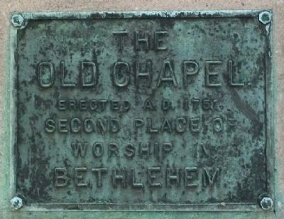 The Old Chapel Marker. Click for full size. The Old Chapel Marker image. Click for full size.