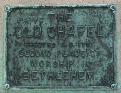 The Old Chapel Marker image. Click for full size.