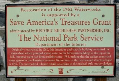 Restoration of the 1762 Waterworks Marker image. Click for full size.