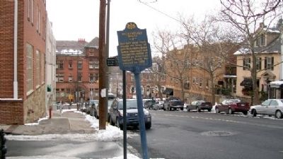 Heckewelder House Marker. Click for full size. Heckewelder House Marker image. Click for full size.