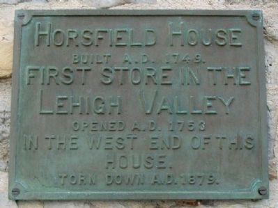 Horsfield House Marker. Click for full size. Horsfield House Marker image. Click for full size.