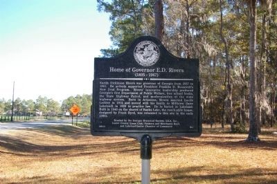 Home of Governor E. D. Rivers Marker image. Click for full size.