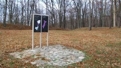 Stages of Construction / Crescent Mounds Marker. Click for full size. Stages of Construction / Crescent Mounds Marker image. Click for full size.