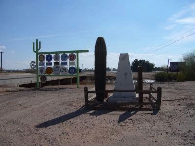 In Honor of Mormon Battalion Monument. Click for full size. In Honor of Mormon Battalion Monument image. Click for full size.