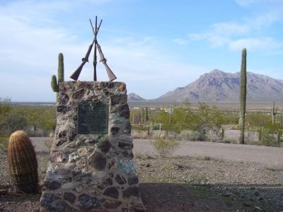 Mormon Battalion Trail Marker image. Click for full size.