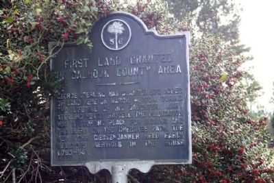 First Land Granted in Calhoun County Area Marker. Click for full size. First Land Granted in Calhoun County Area Marker image. Click for full size.