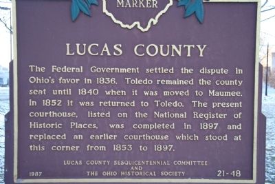 Lucas County Marker image. Click for full size.