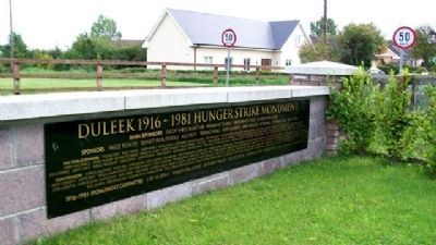 Duleek 1916 - 1981 Hunger Strike Monument Sponsors image. Click for full size.