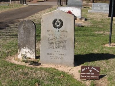 John S. Roberts Marker image. Click for full size.