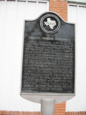 Site of Martin Wagon Company Marker. Click for full size. Site of Martin Wagon Company Marker image. Click for full size.