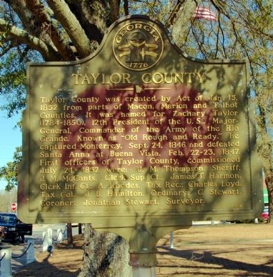 Taylor County Marker image. Click for full size.