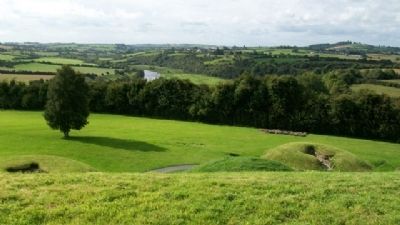 View of Boyne River Valley From Top of Knowth Great Mound. Click for full size. View of Boyne River Valley From Top of Knowth Great Mound image. Click for full size.
