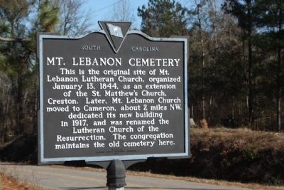 Mt. Lebanon Cemetery Marker image. Click for full size.