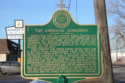 The American Surrender Marker. Click for full size. The American Surrender Marker image. Click for full size.