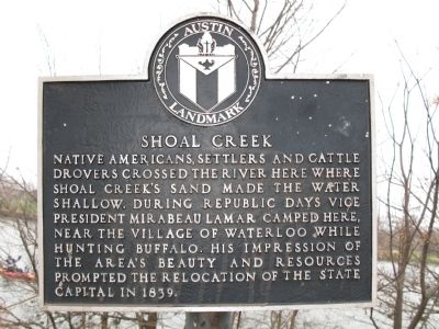 Shoal Creek Marker. Click for full size. Shoal Creek Marker image. Click for full size.