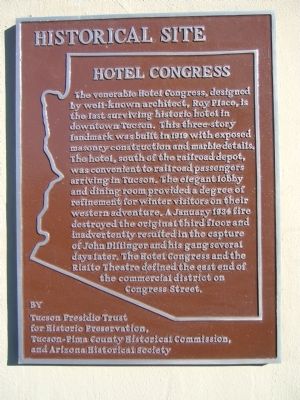 Hotel Congress Marker image. Click for full size.