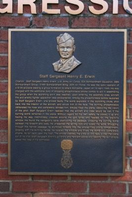 Congressional Medal Of Honor Recipient: Staff Sergeant Henry E. Erwin image. Click for full size.