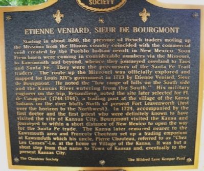 Etienne Veniard - Sieur de Bourgemont Marker image. Click for full size.