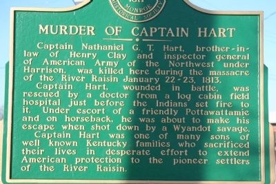 Murder of Captain Hart Marker image. Click for full size.