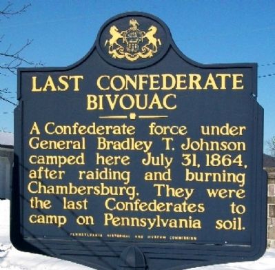 Last Confederate Bivouac Marker image. Click for full size.