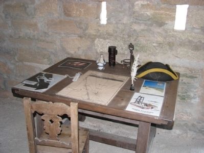 Fort Matanzas Sergeant's Desk. Click for full size. Fort Matanzas Sergeant's Desk image. Click for full size.