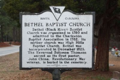Bethel Baptist Church Marker. Click for full size. Bethel Baptist Church Marker image. Click for full size.