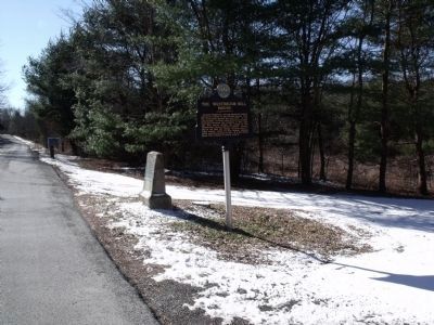 Old Mine Road and Westbrook - Bell House Markers. Click for full size. Old Mine Road and Westbrook - Bell House Markers image. Click for full size.