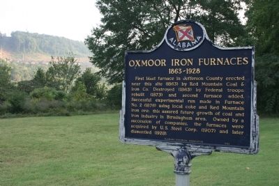 Oxmoor Iron Furnaces Marker image. Click for full size.