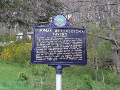 Thomas Woolverton's Tavern Marker image. Click for full size.
