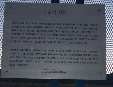 Taylor Marker image. Click for full size.