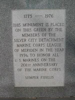 201st Anniversary of the Marine Corps Monument image. Click for full size.