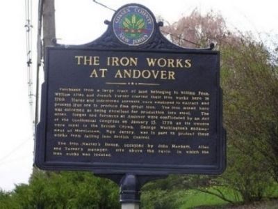 The Iron Works at Andover Marker image. Click for full size.
