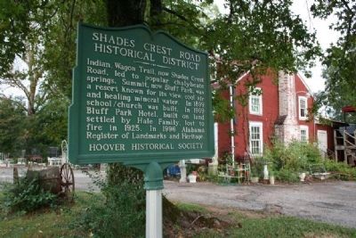 Shades Crest Road Historical District Marker. Click for full size. Shades Crest Road Historical District Marker image. Click for full size.