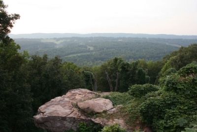 The view from Shades Crest Road across from the marker. Click for full size. The view from Shades Crest Road across from the marker image. Click for full size.
